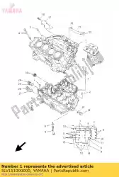 Tutaj możesz zamówić zespó? Skrzyni korbowej od Yamaha , z numerem części 5LV151000000: