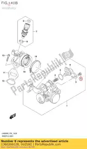 Suzuki 1360206128 schroef - Onderkant