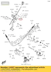 Aquí puede pedir 01 soporte, cambio de Kawasaki , con el número de pieza 11057Y003: