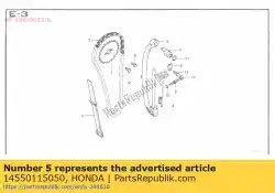 Here you can order the guide,cam chain from Honda, with part number 14550115050: