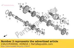 geen beschrijving beschikbaar op dit moment van Honda, met onderdeel nummer 23421MJ0000, bestel je hier online: