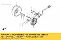 31110KPP861, Honda, flywheel comp. honda cbr  rw r repsol rs cbr125r cbr125rs cbr125rw 125 , New