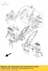 voetensteun, p van Suzuki, met onderdeel nummer 4360015H00, bestel je hier online: