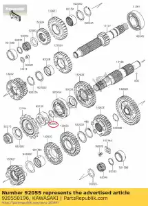 Kawasaki 920550196 ring-o,21.5x1.5 - Bottom side