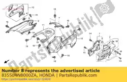 dekking ass., r. Tankzijde van Honda, met onderdeel nummer 83550HN8000ZA, bestel je hier online: