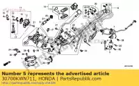 30700KWN711, Honda, geen beschrijving beschikbaar op dit moment honda  ww 125 150 2012 2013 2019, Nieuw