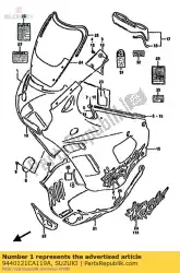 cover motorkap, r van Suzuki, met onderdeel nummer 9440121CA119A, bestel je hier online: