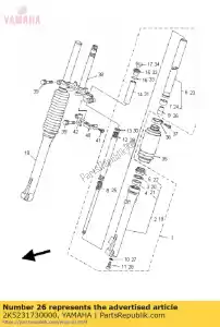 yamaha 2K5231730000 wrzeciono - Dół