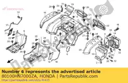 Aqui você pode pedir o fender, rr. * g152 * em Honda , com o número da peça 80100HN7000ZA:
