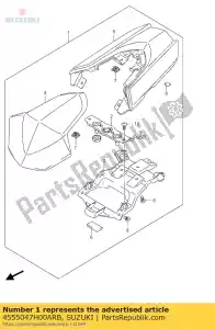 Suzuki 4555047H00ARB doos, zitstaart - Onderkant