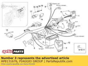 Piaggio Group AP8131676 coperchio della batteria - Il fondo