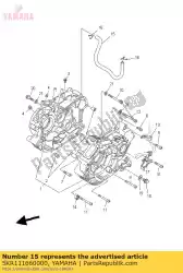 Ici, vous pouvez commander le tuyau, reniflard 1 auprès de Yamaha , avec le numéro de pièce 5KR111660000: