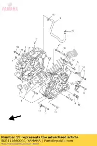 yamaha 5KR111660000 tuyau, reniflard 1 - La partie au fond