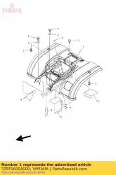 achterspatbord assy. Van Yamaha, met onderdeel nummer 37SF1600A000, bestel je hier online: