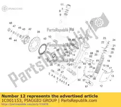 Qui puoi ordinare copertura della sospensione anteriore da Piaggio Group , con numero parte 1C001153: