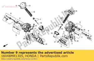 Honda 16048MR1305 ensemble de soupape de coupure d'air - La partie au fond