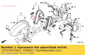 Honda 33741MCA601 reflector, reflex - Onderkant