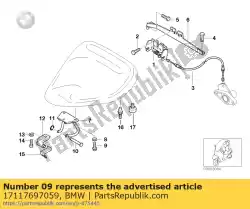 Aqui você pode pedir o parafuso de cabeça cilíndrica em BMW , com o número da peça 17117697059: