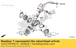 Qui puoi ordinare nessuna descrizione disponibile al momento da Honda , con numero parte 16527MFR671: