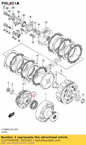 suzuki 2127344D00 clutch,pri driv - Bottom side