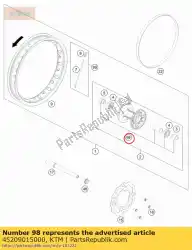 Qui puoi ordinare rappresentante ruota anteriore kit 50 sx da KTM , con numero parte 45209015000: