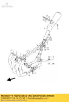 1445942F30, Suzuki, braçadeira, muf conn suzuki gsx 1400 2005 2006 2007, Novo