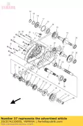 Qui puoi ordinare cuscinetto 2 da Yamaha , con numero parte 1SCE74230000: