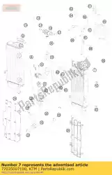 Here you can order the radiator l/s 250 sx-f 07 from KTM, with part number 77035007100: