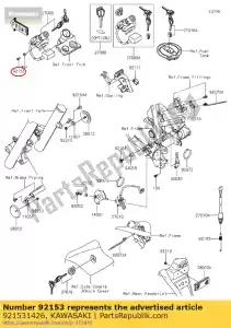 kawasaki 921531426 parafuso, torx, 6x16 zx1400a6f - Lado inferior