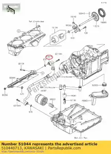 kawasaki 510440713 tube-assy zx1400fcf - Il fondo