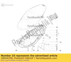 Qui puoi ordinare rotazione della sella da Piaggio Group , con numero parte 1B004358: