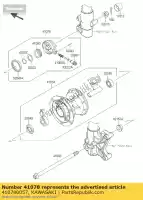 410780057, Kawasaki, case-assy-meter versnelling kawasaki d tracker 150 , Nieuw