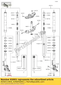 kawasaki 920011464 tornillo en450-a1 - Lado inferior