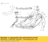 B044492, Piaggio Group, zbiornik paliwa aprilia  mana na zd4rc000, zd4rca00, zd4rc001, zd4rcc00 zd4rcb00, zd4rcc01, zd4rce00 850 2007 2008 2009 2010 2011 2016, Nowy