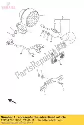 Here you can order the taillight assy from Yamaha, with part number 1TP847001000: