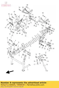 yamaha 5VX271150000 link, main stand - Bottom side