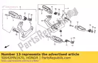 50642MN1670, Honda, brazo, l. paso honda xr 600 1988 1989 1990, Nuevo