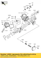 Aquí puede pedir cubierta, válvula de corte de aire de Kawasaki , con el número de pieza 140911246: