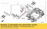 16019MCW003, Honda, leva comp. b, antipasto honda vfr  a st pan european crossrunner x st1300 st1300a vfr800 vfr800a vfr800x vfr800f 800 1300 , Nuovo