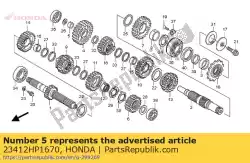 kraag, tussenas laag van Honda, met onderdeel nummer 23412HP1670, bestel je hier online:
