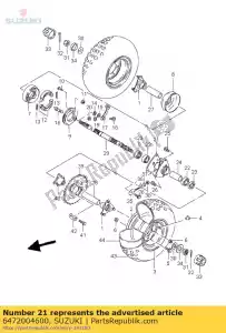 suzuki 6472004600 alojamento, eixo rr - Lado inferior