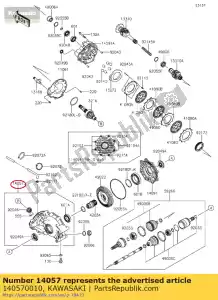 Kawasaki 140570010 case-comp-gear - La partie au fond