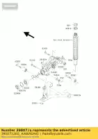 390071260, Kawasaki, Arm-susp, fr, rh, lwr kvf400-a1 kawasaki kvf 300 400 2000, Nieuw