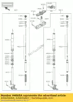 440650064, Kawasaki, douille-fourche avant zx1000nff kawasaki h2 h2r 1000 2015 2016, Nouveau