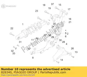 Piaggio Group 828340 vite a brugola - Il fondo