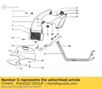 574441, Piaggio Group, tank piaggio nrg nrg mc ntt 50 1995 1996 1999 2002 2003, Nieuw