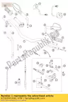 62502001000, KTM, guidon alu 05 ktm supermoto 950 2005 2006 2007 2008, Nouveau