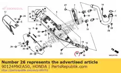 Aquí puede pedir perno sh dr 8x32 de Honda , con el número de pieza 90124MKEA50: