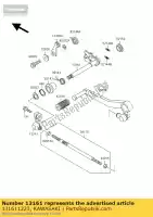 131611223, Kawasaki, lever-comp-change sha kawasaki zx7rr ninja n zx7r p zx 7r 7rr 750 , New