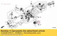 31600KZP671, Honda, comp regular honda  110 125 2019 2020, Novo